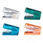 Transparent Stapler and 640pcs Staples Set Mini Size Contract Color Binder Office Binding Tools School Supplies